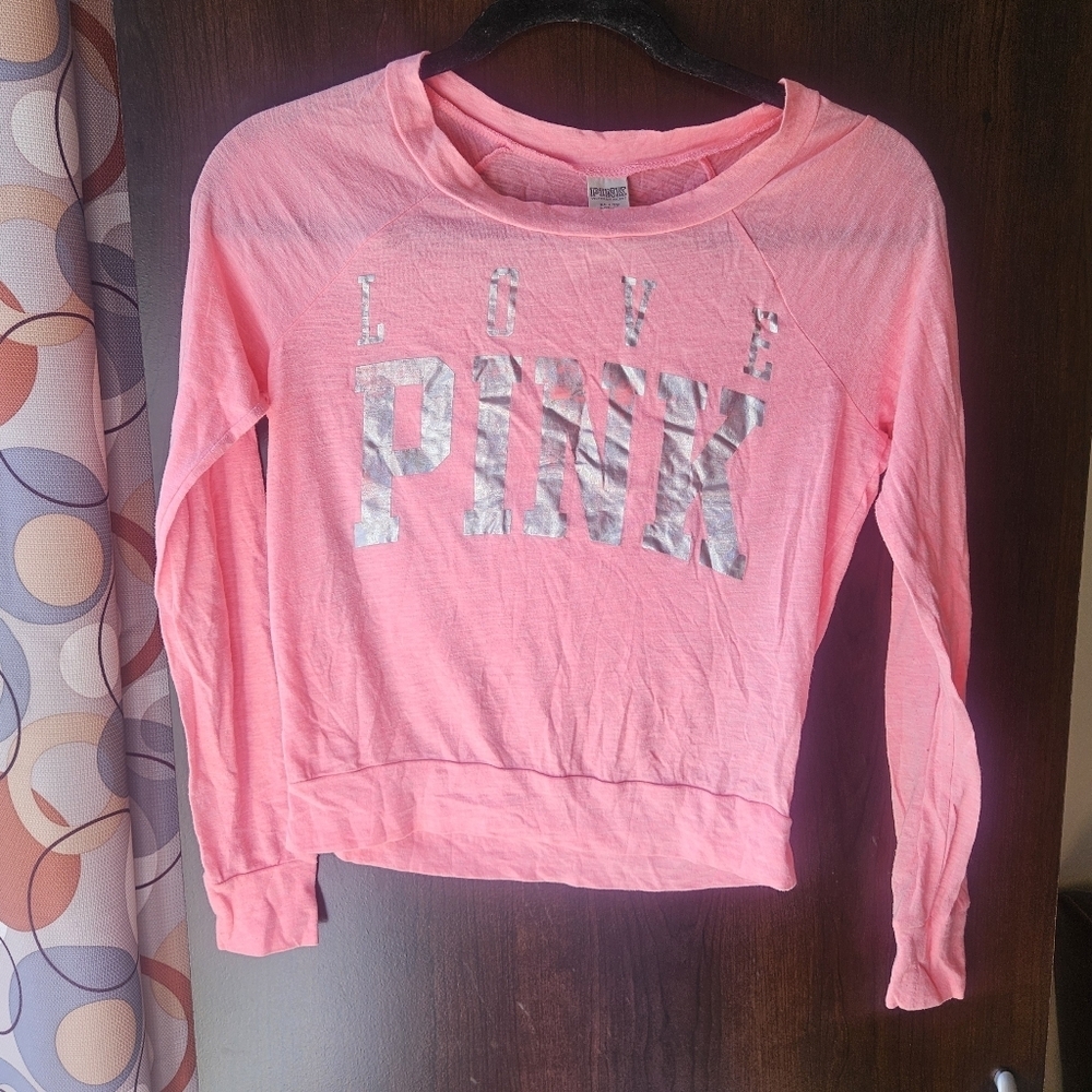 PINK Victoria's Long Sleeve Sleepwear Top
